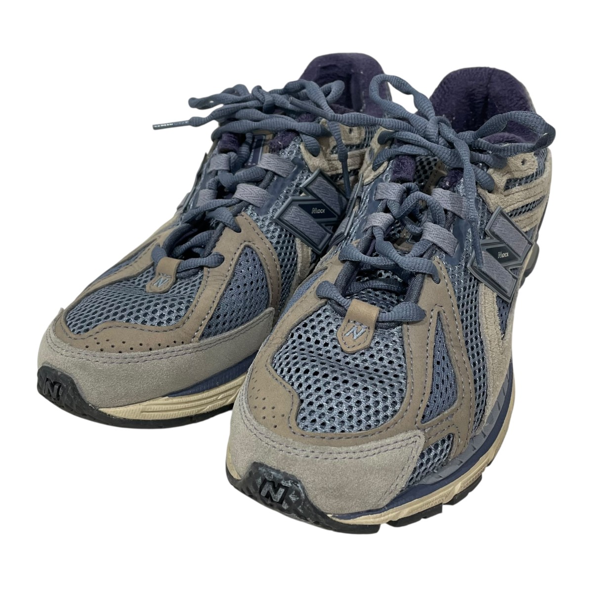 【中古】 NEW BALANCE×AURALEE　 スニーカー M1906RAL ブルー・ベージュ サイズ：27.5cm 【270326】（ニューバランス×オーラリー）