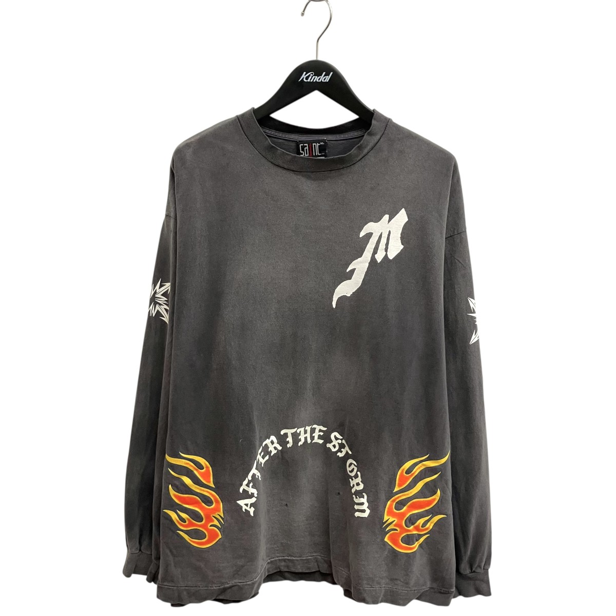 【中古】 SAINT MICHAEL　 長袖Tシャツ SM-YS8-0000-015 グレー サイズ：XL 【270326】（セントマイケル）