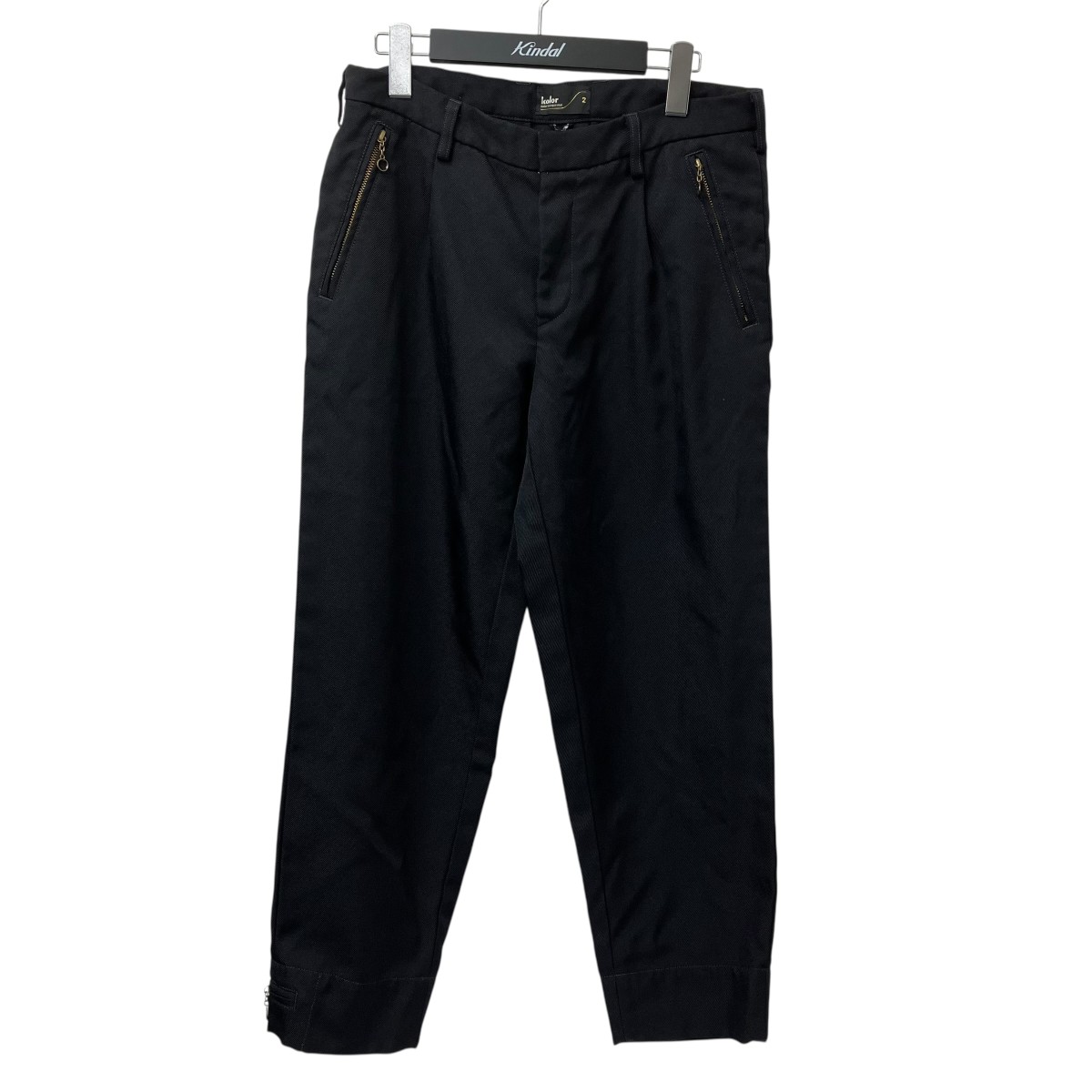 【中古】 KOLOR　 スラックス 19WCM-P06106 ネイビー サイズ：2 【270326】（カラー）