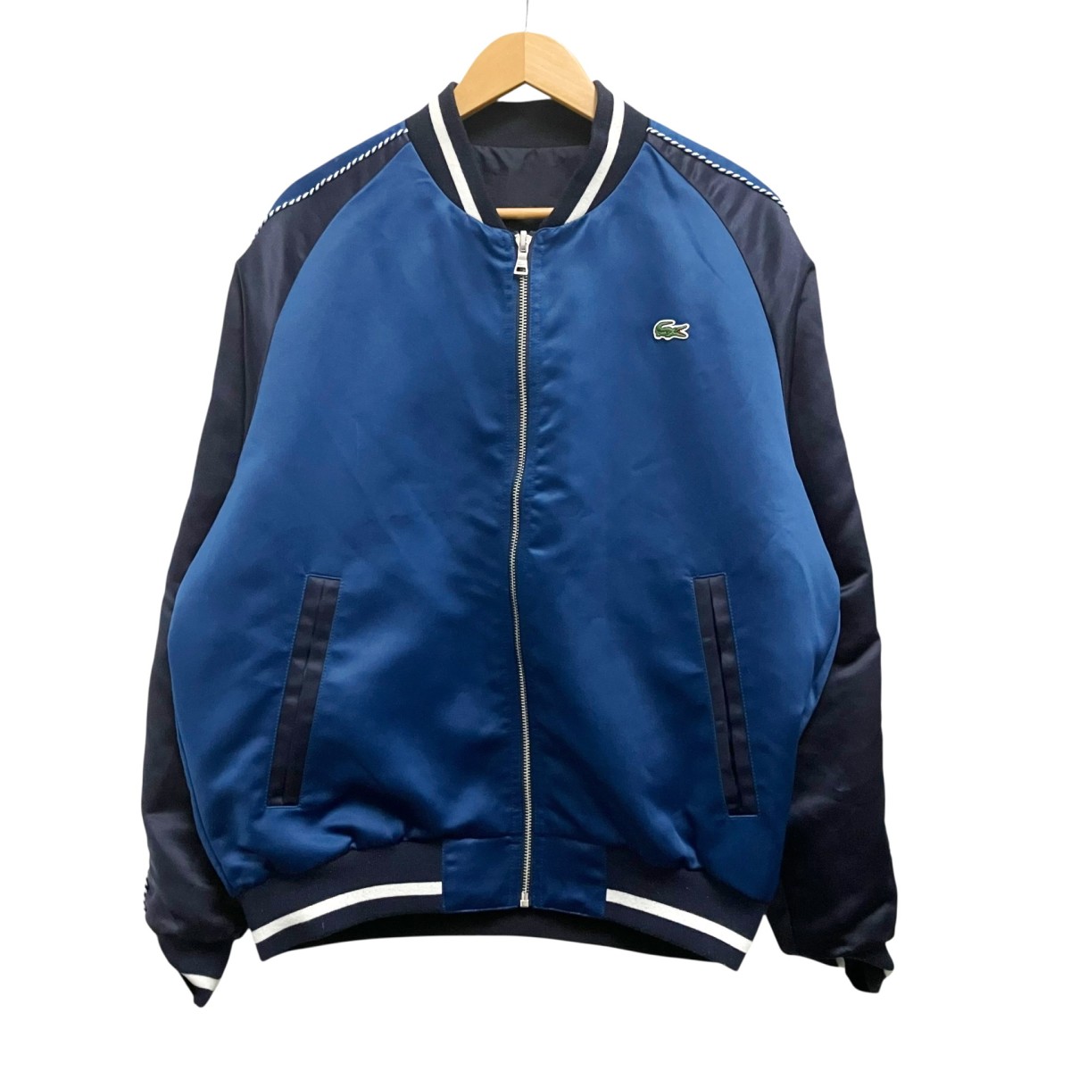 【中古】 LACOSTE　 リバーシブルスカジャン BH4141L ネイビー 【270326】（ラコステ）