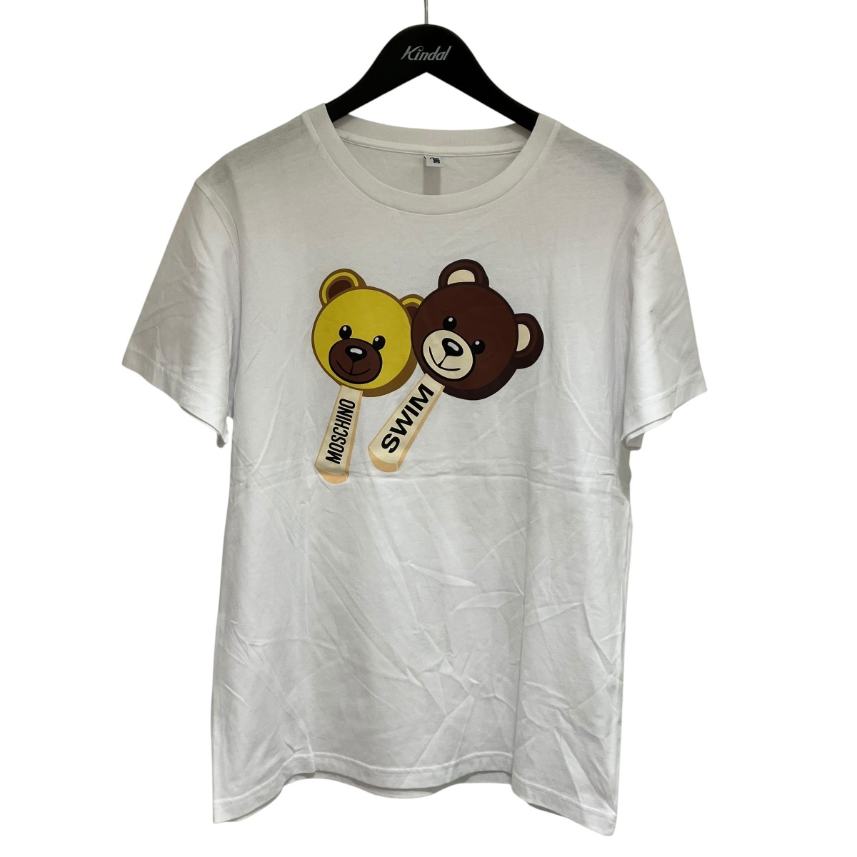 【中古】 MOSCHINO　 プリントTシャツ ホワイト サイズ：XS 【270326】（モスキーノ）