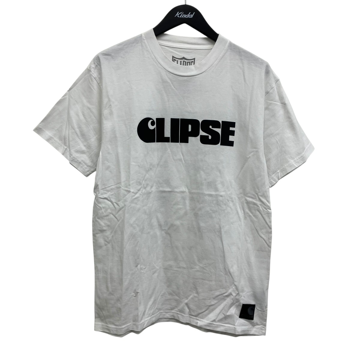 【中古】 CLIPSE×CarHartt　 Ｔシャツ ホワイト サイズ：S 【270326】（クリプス×カーハート）