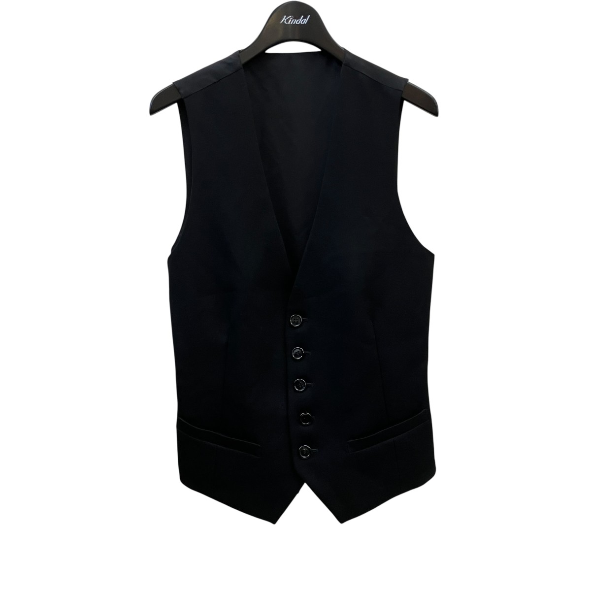 【中古】 LITHIUM HOMME　 SUPER 120’S WOOL GILET ウールジレ LH12-0112 ブラック サイズ：44 【270326】（） 5,936円