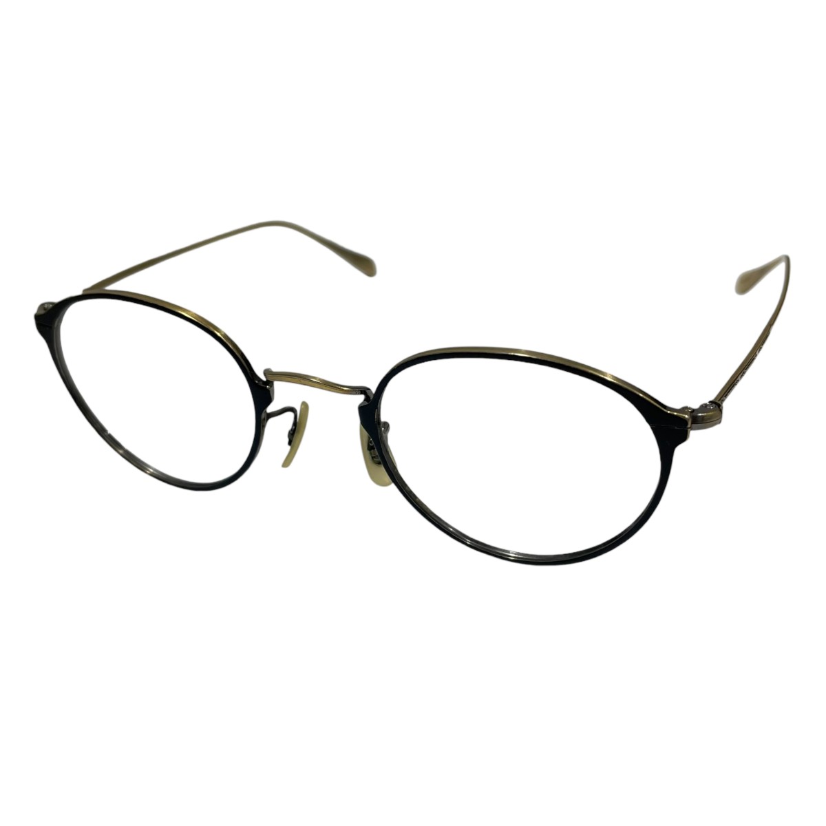 【中古】 OLIVER PEOPLES　 眼鏡 レンズ無し Dawson ドーソン フレーム：ブラック・ゴールド サイズ：46□23-140 【270326】（オリバーピープルズ）