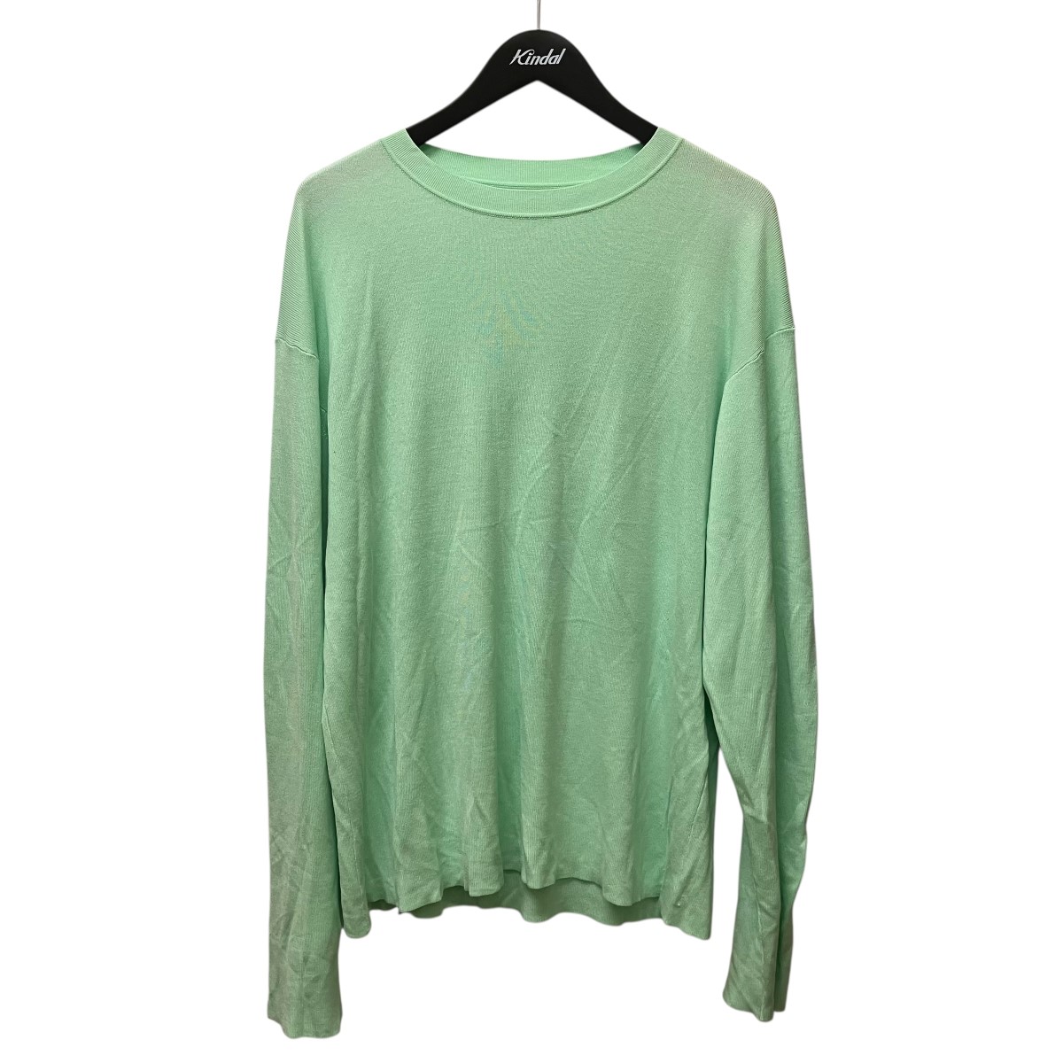 【中古】\u003cBR\u003enakedgauge\u003cBR\u003eARNE SHIRT LS 長袖ニットカットソー NG25S-KSW04 ライトグリーン 大いさ：1\u003cBR\u003e【必要経費思いなおす】 Tシャツ・カットソー-メンズファッション-トップス