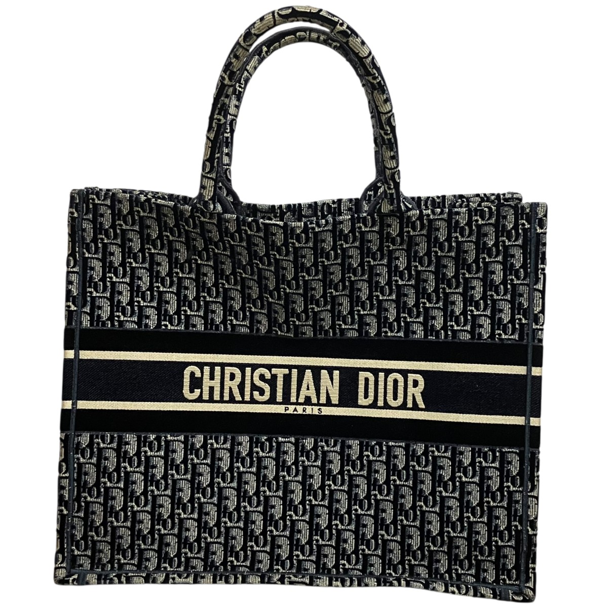 【中古】Christian Dior ブックトートラージ Book Tote 米国海軍 大きさ：One size 【270326】（ディオール）