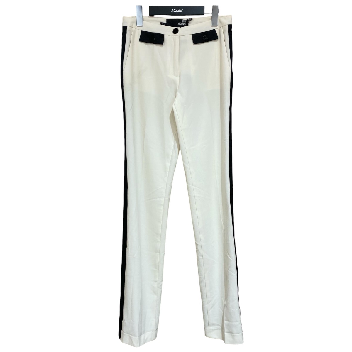 【中古】 MOSCHINO サイドラインパンツ ベージュ サイズ:40 【270326】(モスキーノ)
