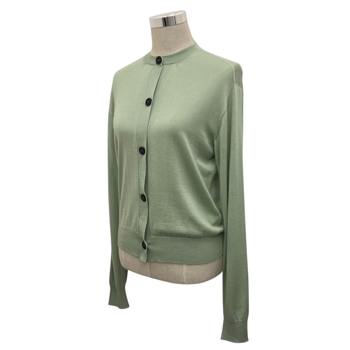 【中古】JIL SANDER 25SS カシミール混ジレー J01HP0001 緑であること 大きさ：34 【270326】（ジルサンダー）
