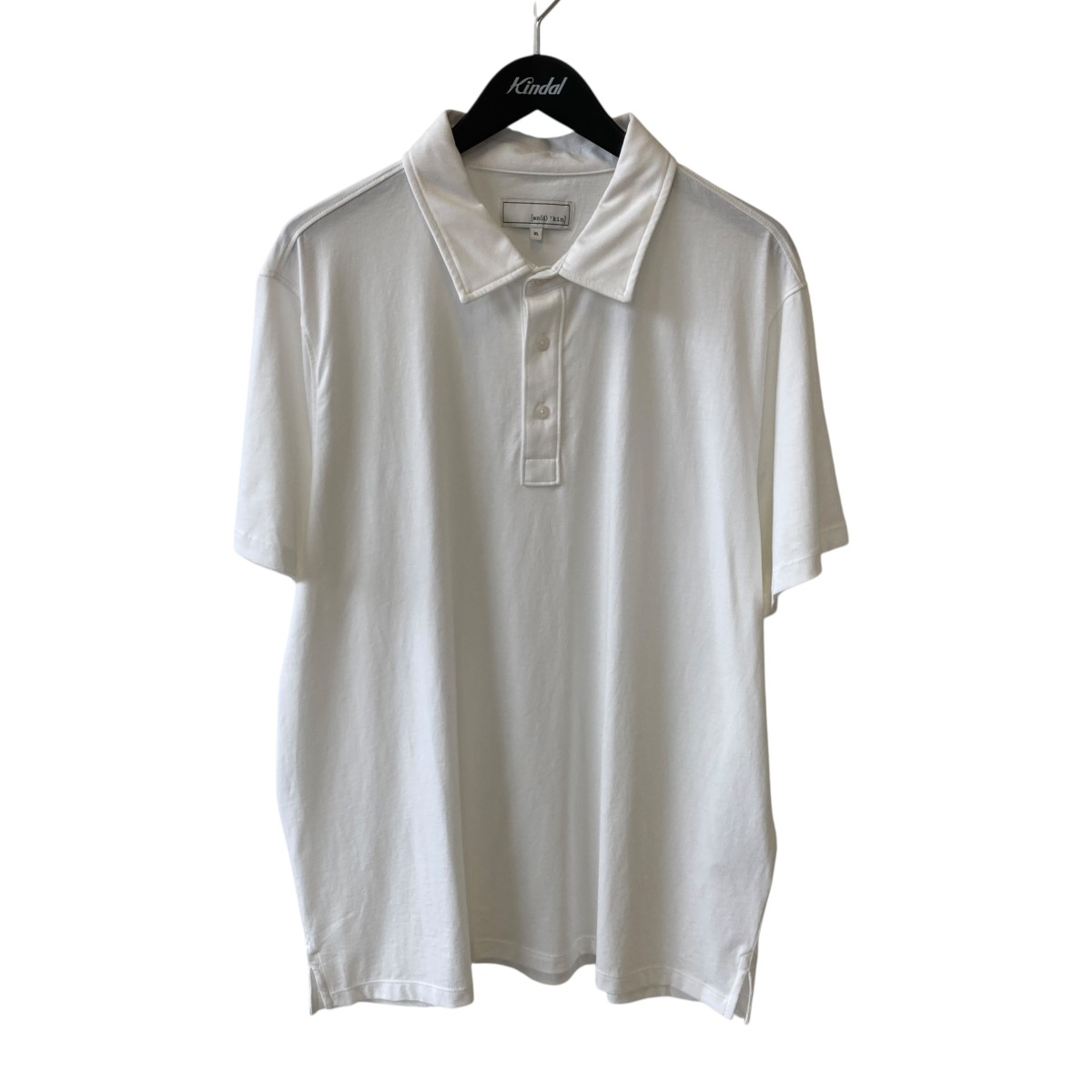 【中古】 KITH　 Pima Jersey Short-Sleeve Heathrow Polo ポロシャツ KHM033511 ホワイト サイズ：XL 【280326】（キス）