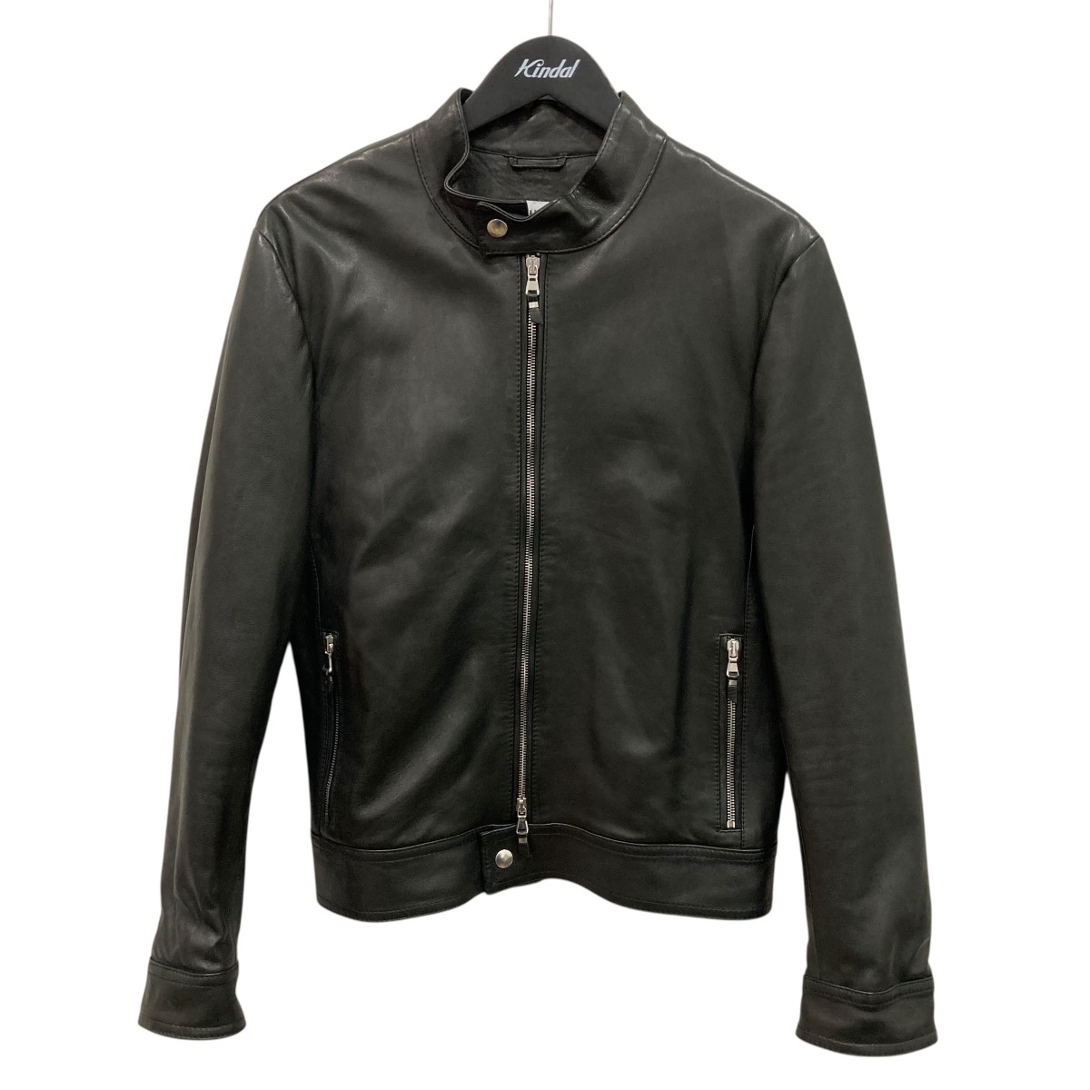【中古】 EMMETI　 レザージャケット ブラック サイズ：46 【280326】（エンメティ）