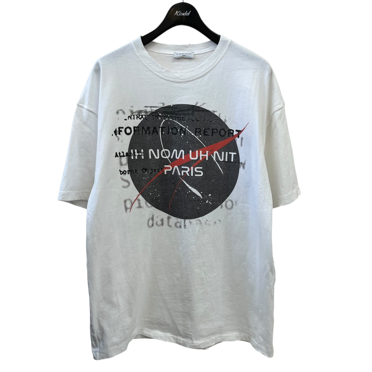 【中古】 IH NOM UH NIT　 半袖Tシャツ ホワイト サイズ：S 【280326】（イン・ノミネイト）