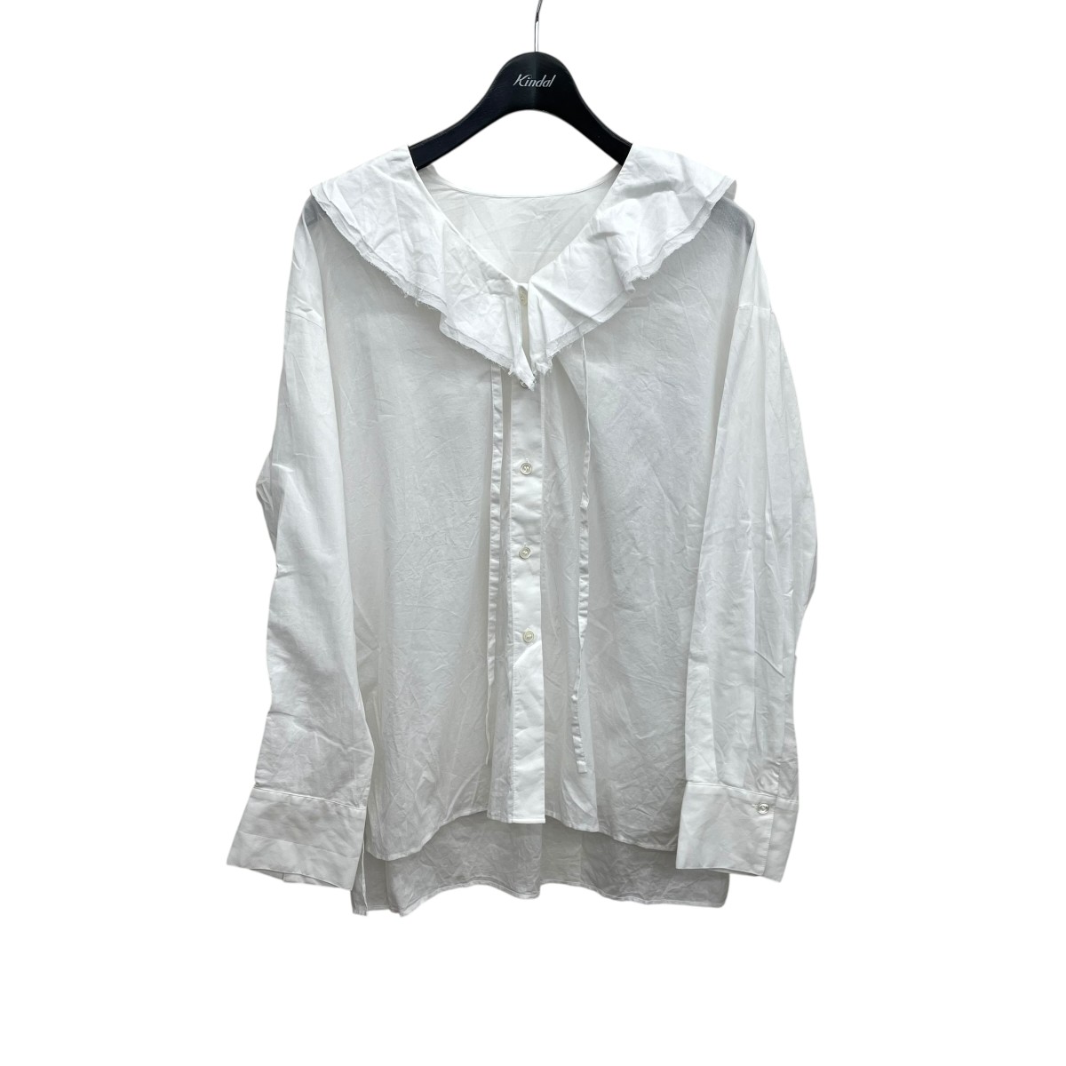 【中古】 NOLLEY’S　 25SS フリルブラウス ホワイト サイズ：FREE 【280326】（ノーリーズ）