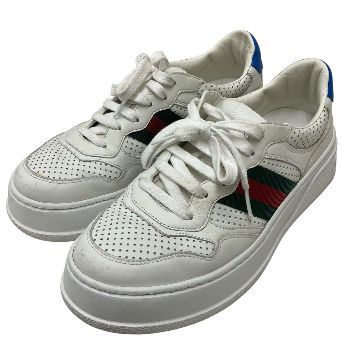 【中古】GUCCI 厚底ローカットスニーカー 白いこと 大きさ：39 【280326】（グッチ）