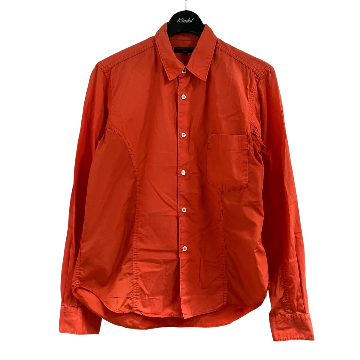 【中古】 COMME des GARCONS HOMME　 ナイロンシャツ オレンジ サイズ：XS 【280326】（コムデギャルソンオム）