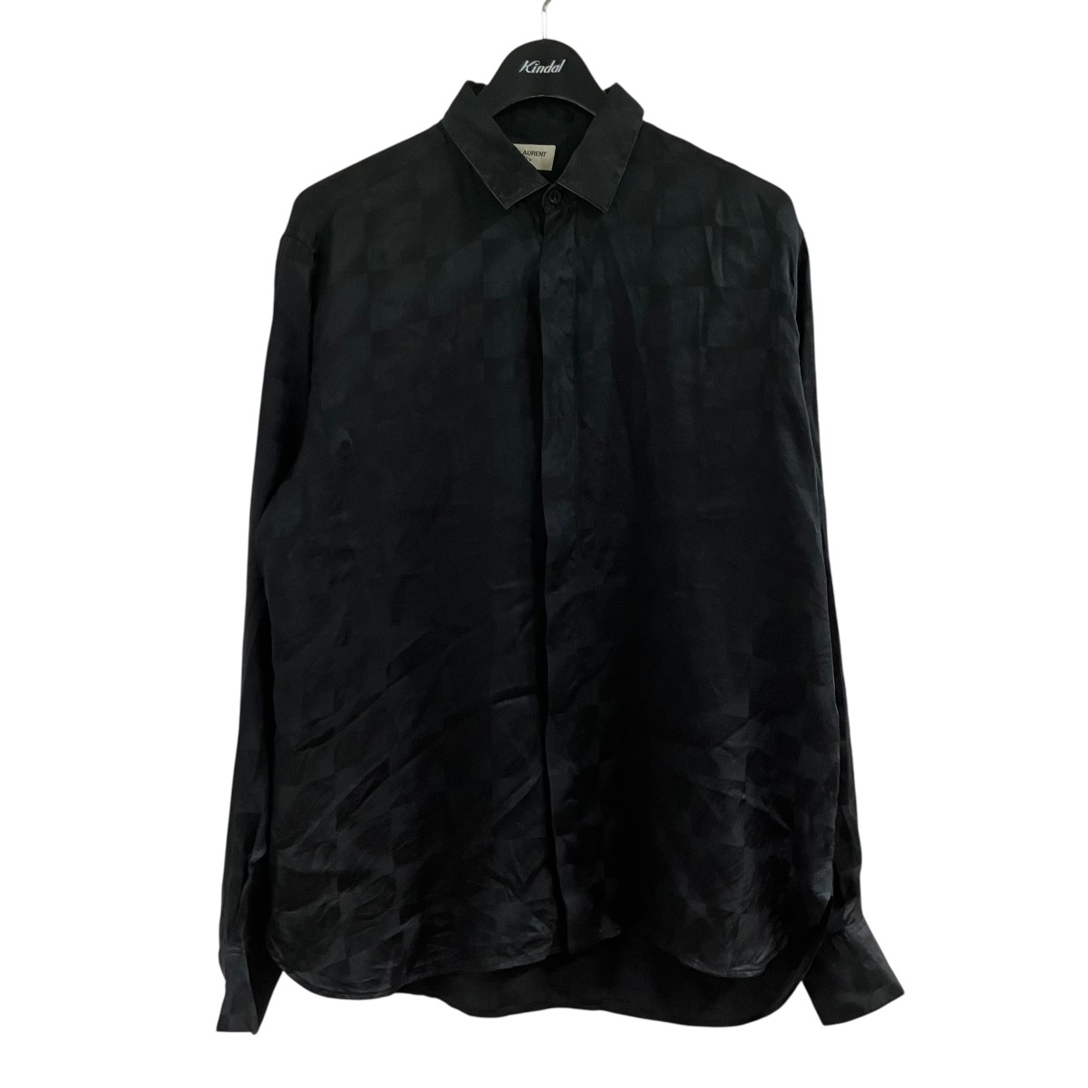 【中古】 Saint Laurent Paris　 長袖シャツ ブラック サイズ：40 【280326】（サンローランパリ）