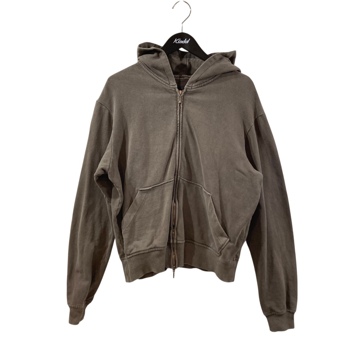 【中古】\u003cBR\u003eOmar Afridi\u003cBR\u003e24AW Shabby Full Zipped Hoodie． ジップパーカー OA-AW24-JER-101-02 薄墨色 大きさ：46\u003cBR\u003e【通貨価値思いなおす】