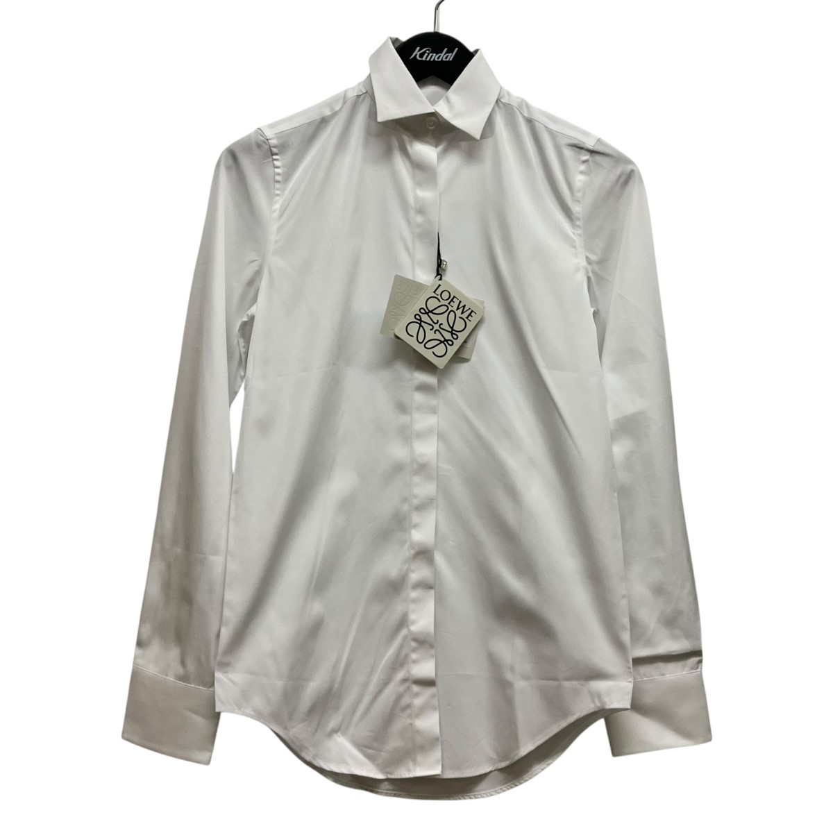 【中古】LOEWE24SS CAMISA CLASSIC BLANCO 長袖シャツ U215961UNI ホワイト サイズ：32【価格見直し】｜ブランド古着のカインドオル 19,712円