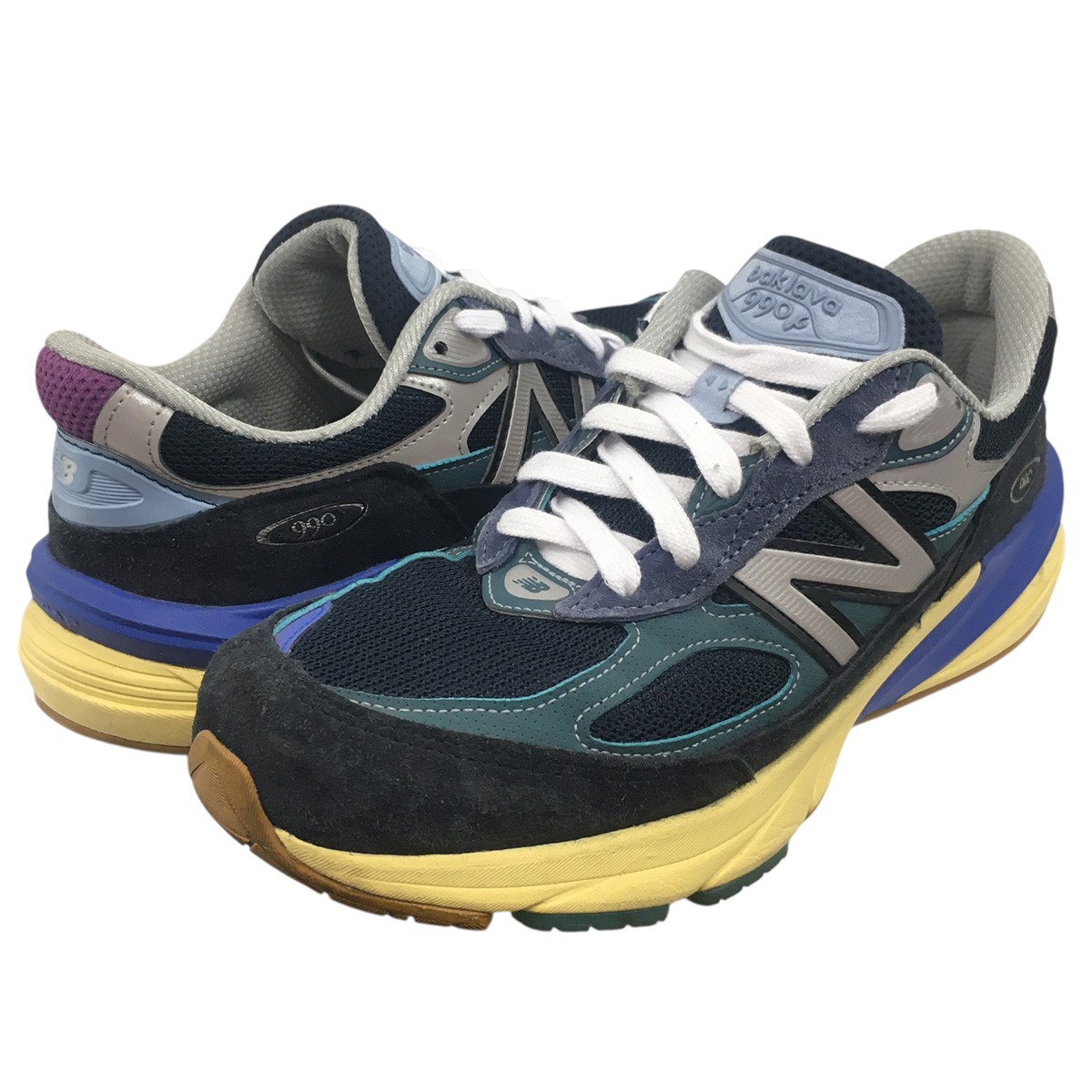 【中古】 NEW BALANCE　 Action Bronson × New Balance 990V6 アクション・ブロンソン × ニューバランス 990V6 スニーカー シューズ 靴 Lapis Lazuli　ラピスラズリ サイズ：26CM 【280326】（ニューバランス）