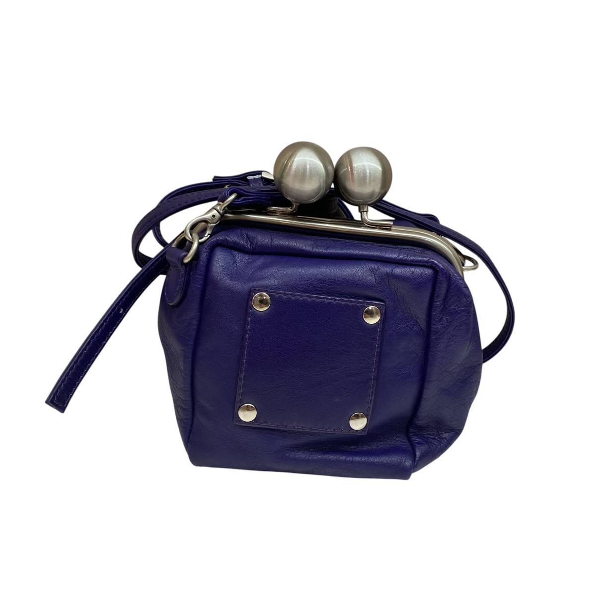 【中古】 kawa-kawa　 ガマ口ショルダーバッグ パープル 【280326】（）