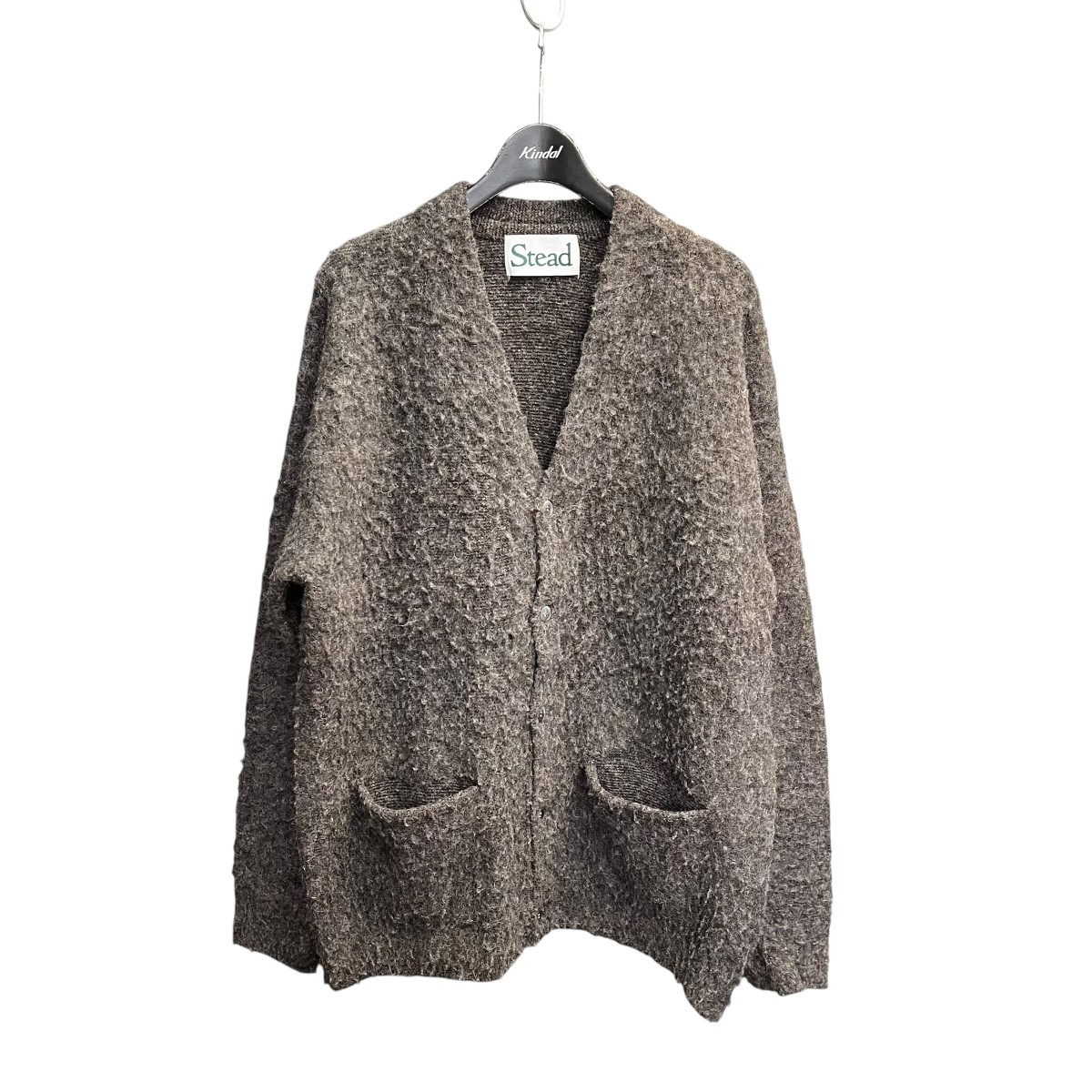 【中古】J．S HOMESTEAD アルパカ混カーディガン 24-080-470-1830-3-0 ブラウン サイズ：M 【280326】（J．S．ホームステッド）