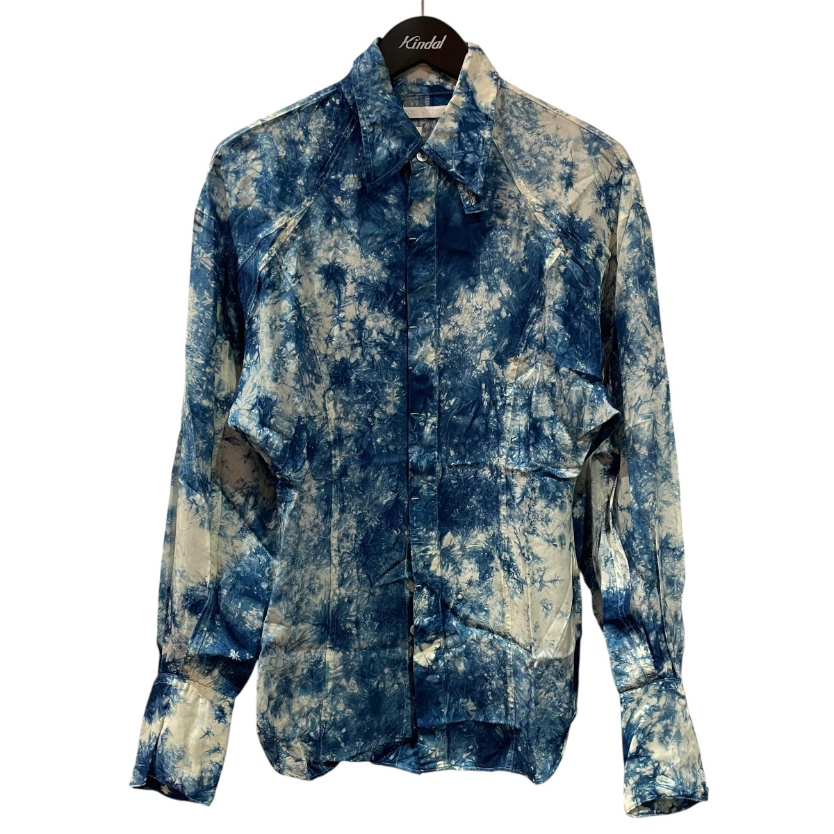 【中古】 KANAKO SAKAI　 長袖柄シャツ KS2401042 ブルー サイズ：34 【280326】（カナコ サカイ）