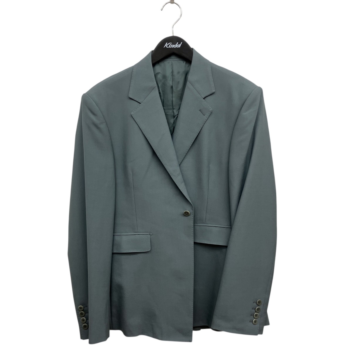 【中古】 LAD MUSICIAN　 WOOL GABARDINE BIG SHAPE JACKET テーラードジャケット 2122-307 グリーン サイズ：42 【290326】（ラッドミュージシャン）