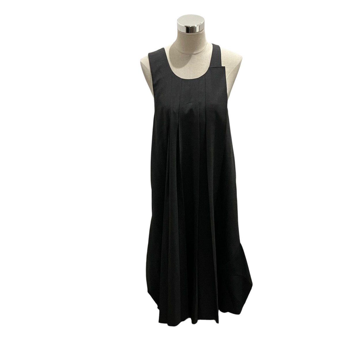 【中古】 ENFOLD　 【TUCK JUMPER-SKIRT】 タックジャンパースカート 300IA533-1451 グレー サイズ：36 【290326】（エンフォルド）