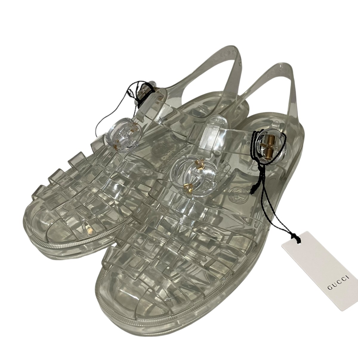 【中古】 GUCCI　 ストラップサンダル 676970 ホワイト サイズ：41 【290326】（グッチ）