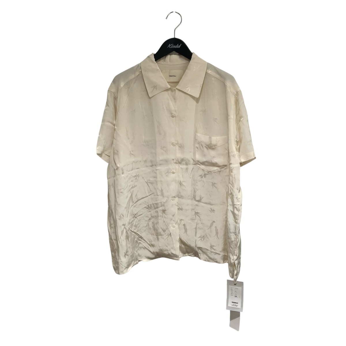 【中古】 TODAYFUL　 25SSSwallow Satin Shirts 刺しゅう半袖サテンシャツ 12510425 アイボリー サイズ：F 【290326】（トゥデイフル）