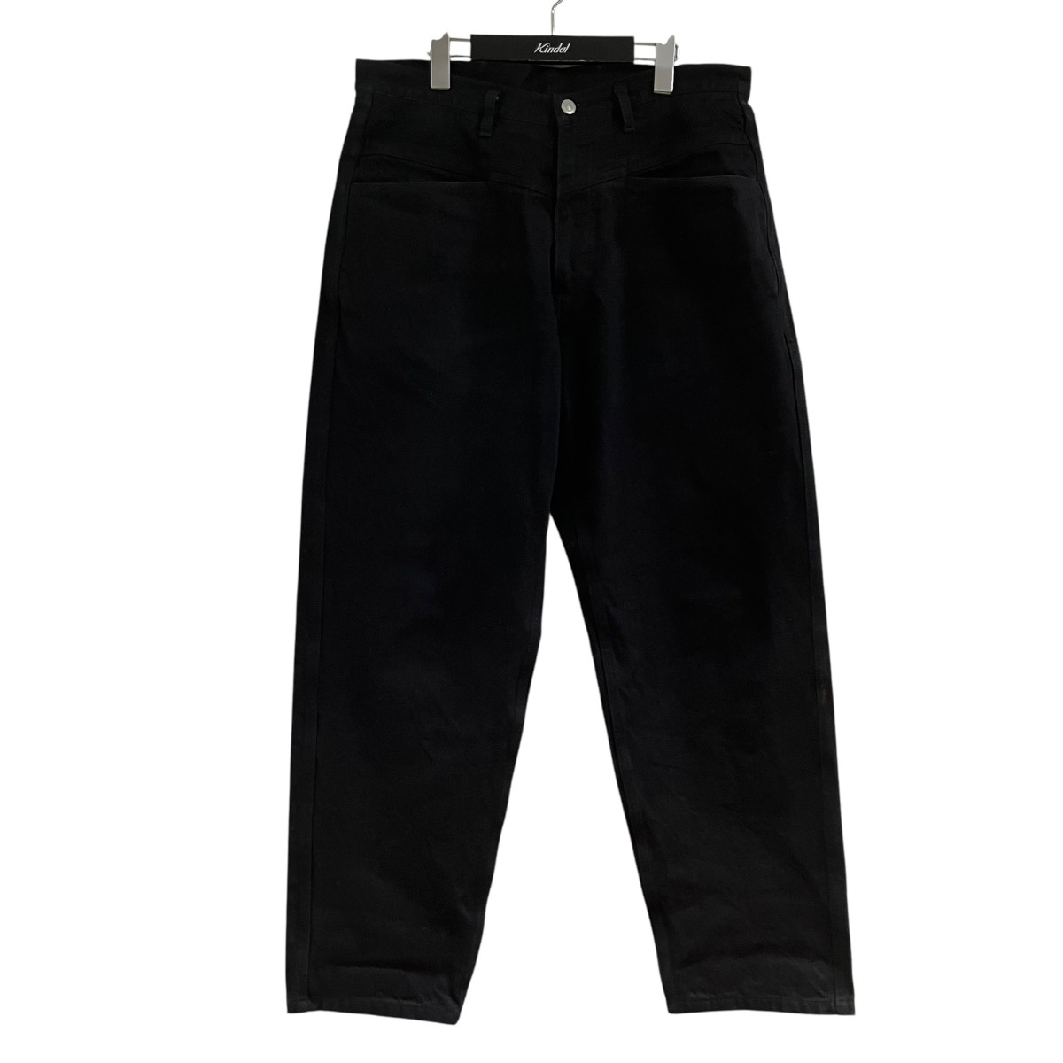【中古】 COMOLI　 ブラックデニム テーパードパンツ ブラック サイズ：2 【290326】（コモリ）