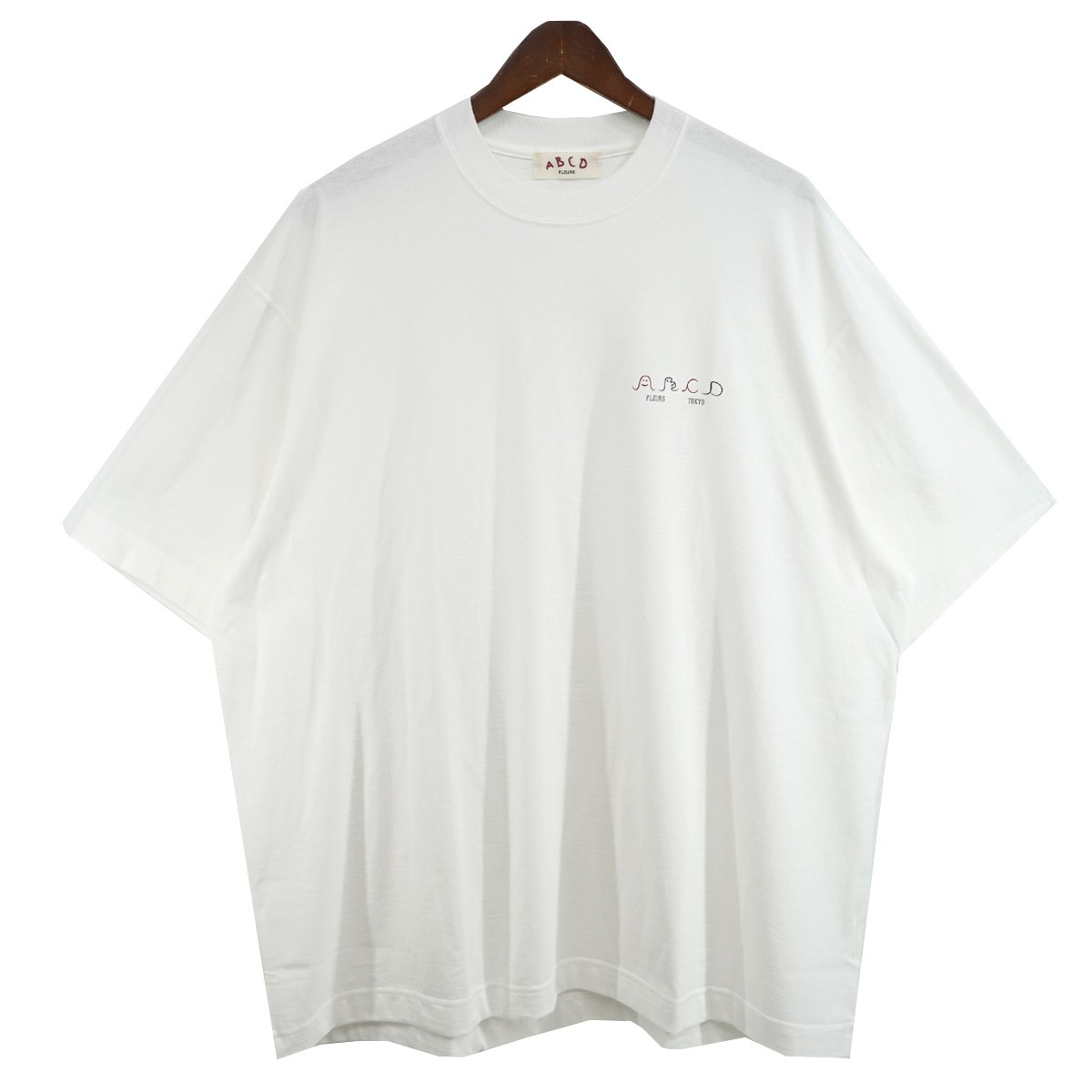 【中古】ABCD FLEURS24AW ABCD FLEURS logo by Vincent Tsang S／S T ヴィンセント・ツァン ロゴ Tシャツ ホワイト サイズ：XL【価格見直し】｜ブランド古着のカインドオル