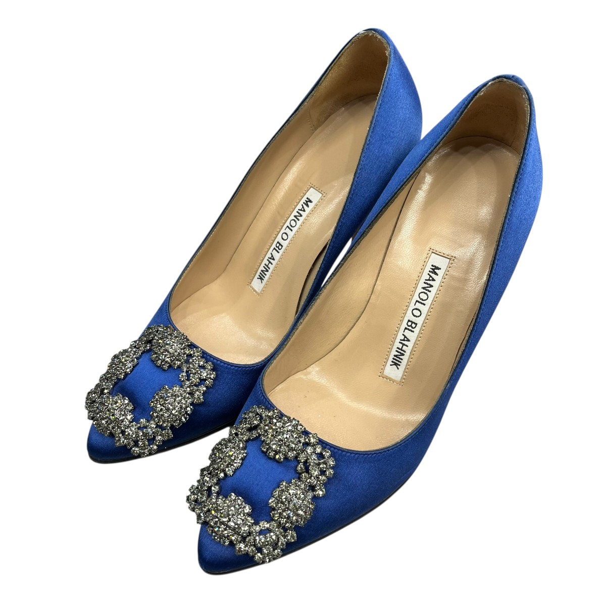 【中古】 Manolo Blahnik　 HANGISI ヒールパンプス ブルー サイズ：331/2 【290326】（マノロブラニク） 17,651円