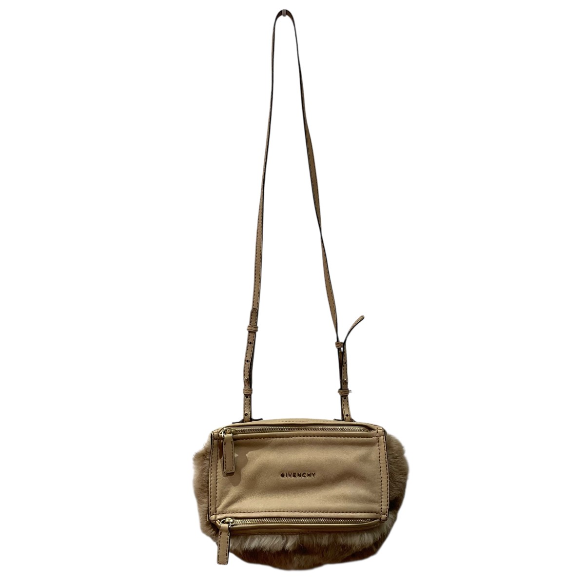 【中古】 GIVENCHY　 パンドラ ショルダーバッグ EF0611 ベージュ 【290326】（ジバンシィ）