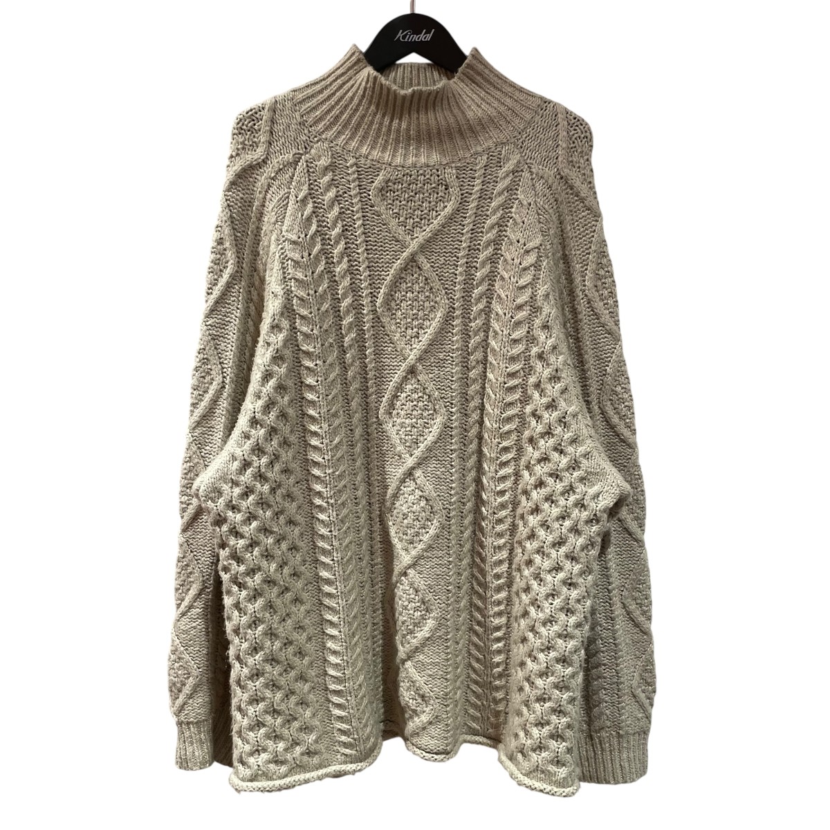 【中古】 FOG ESSENTIALS　 Cable Knit Turtleneck Sweater タートルネックニット アイボリー サイズ：M 【290326】（エフオージーエッセンシャルズ）