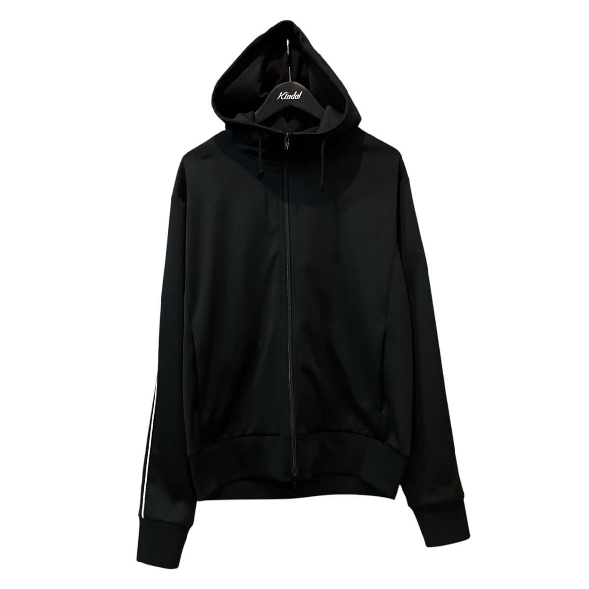 【中古】 GROUND Y　 「POLYESTER SMOOTH HOODED TRACK JACKET」 フーデッドトラックジャケット GP J24 900 ブラック サイズ：4 【300326】（グラウンドワイ）