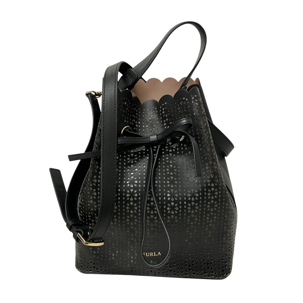 【中古】 FURLA　 2WAYショルダーバッグ ブラック 【300326】（フルラ） 10,519円