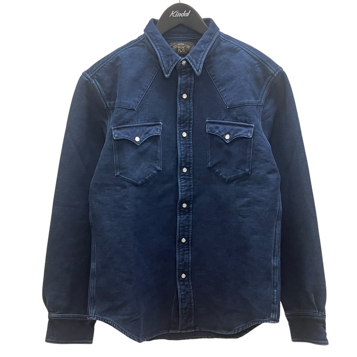【中古】 RRL　 長袖シャツ 782P06938001 ネイビー サイズ：M 【300326】（ダブルアールエル）