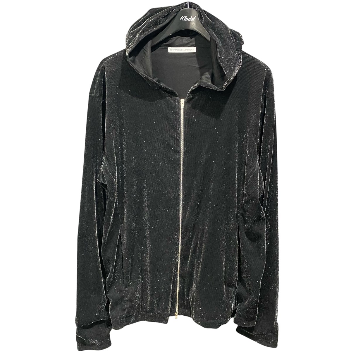 【中古】 POST ARCHIVE FACTION (PAF)　 Cabaret Hoodie A1-101BK ブラック サイズ：L 【290326】（ポストアーカイブファクション）