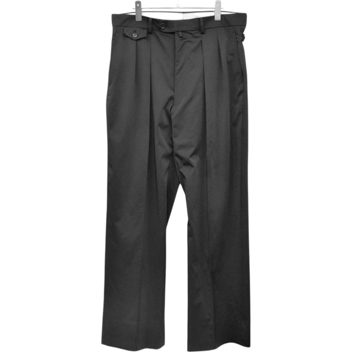 【中古】RAINMAKER 2023SS MATTE JERSEY WIDE TROUSERS マットジャージーワイドトラウザー ワイドスラックスパンツ RM231-016 黒いこと 大きさ：6〈50〉 【300326】（レインメーカー）