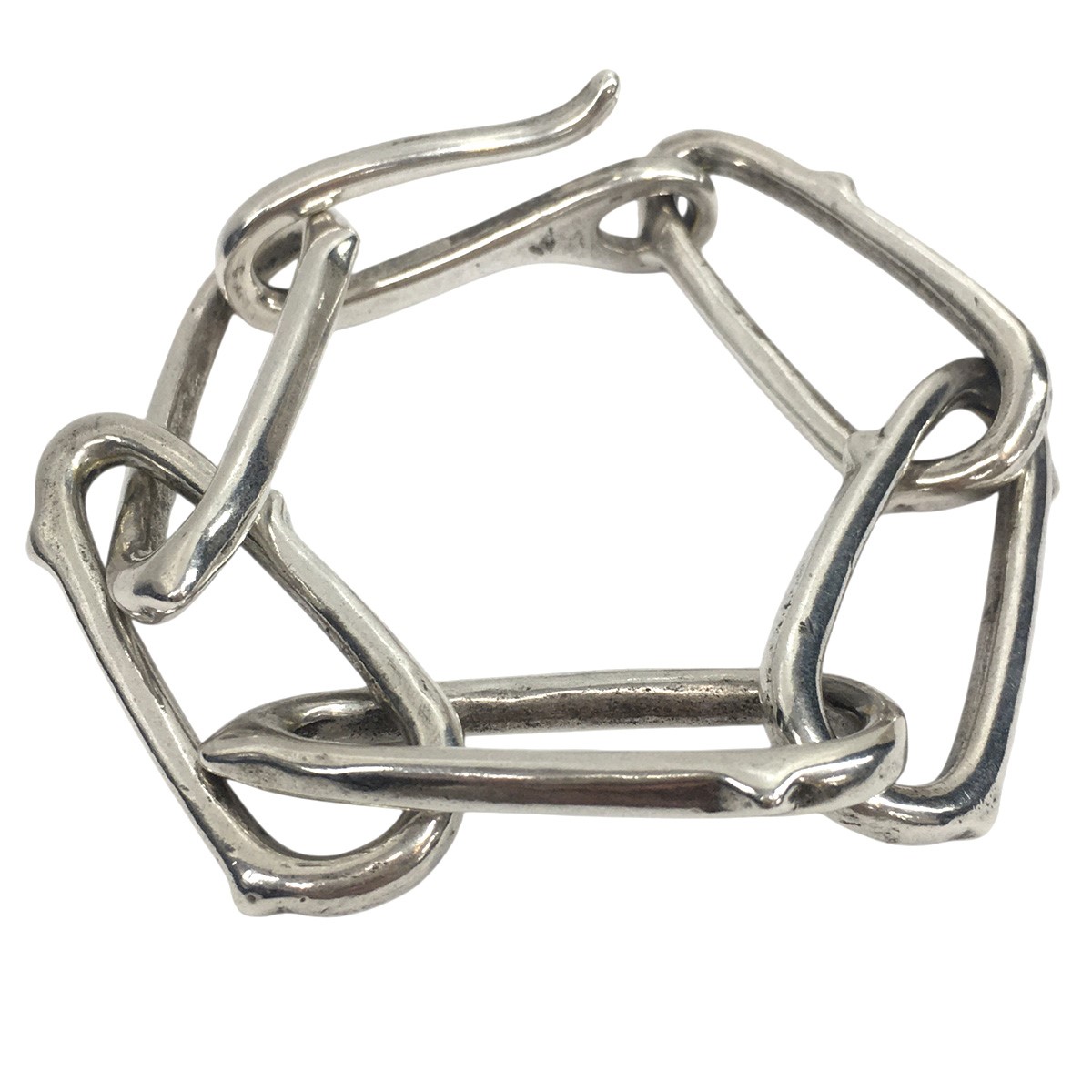 【中古】UNDERCOVER 26SS Thorn Bracelet ／ イバラ チェーン ブレスレット BRASS シルバー サイズ：M 【300326】（アンダーカバー）