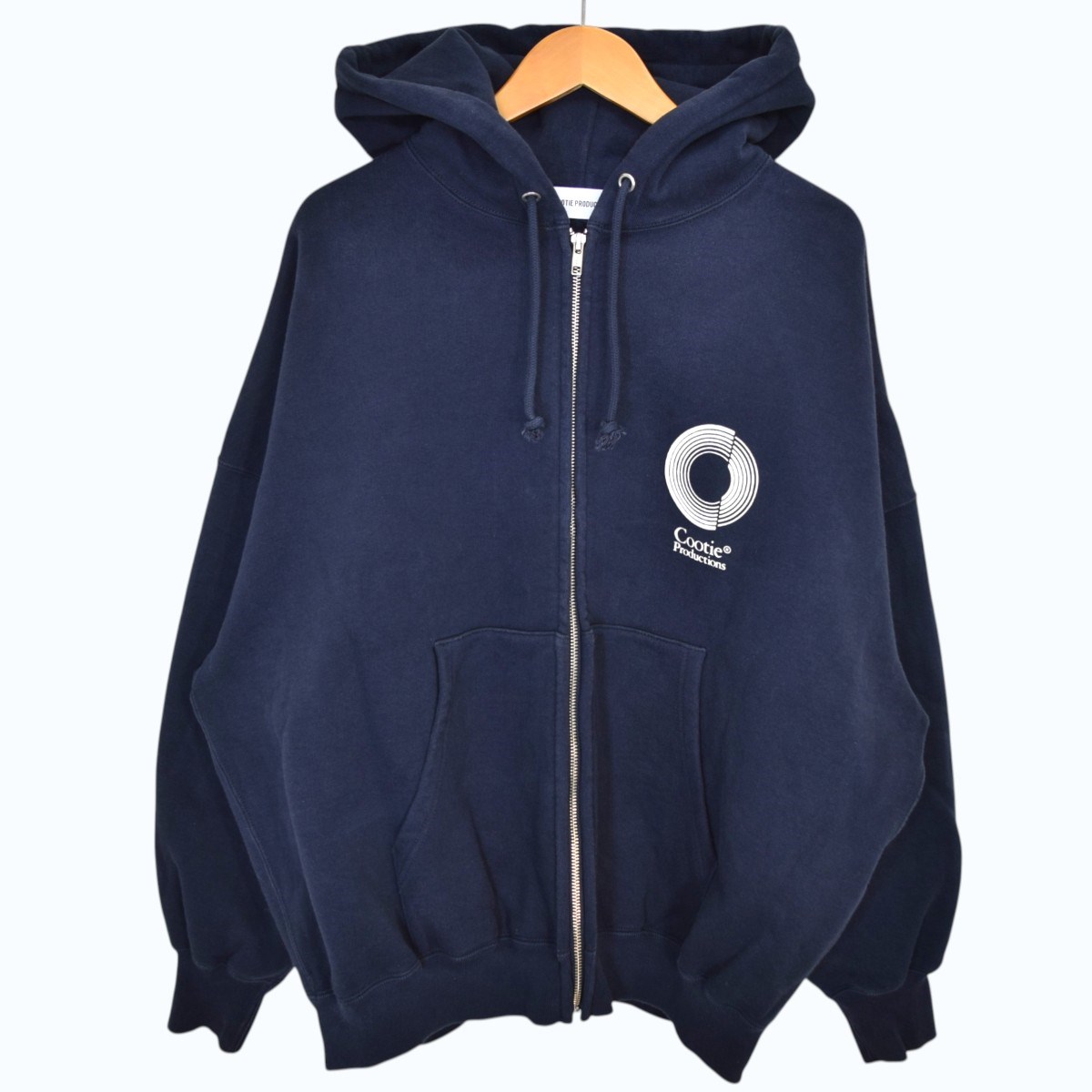 【中古】 COOTIE PRODUCTIONS　 Open End Yarn Heavy Oz Sweat Zip Hoodie ジップパーカー CTE-24A320 ネイビー サイズ：M 【300326】（クーティープロダクションズ） 10,989円