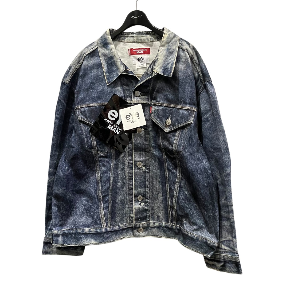 【中古】 JUNYA WATANABE MAN×LEVI’S×BerBerjin 25SS インクジェットプリント3rdデニムジャケット WO-J911 インディゴ サイズ:M 【300326】(ジュンヤワタナベマン×リーバイス)