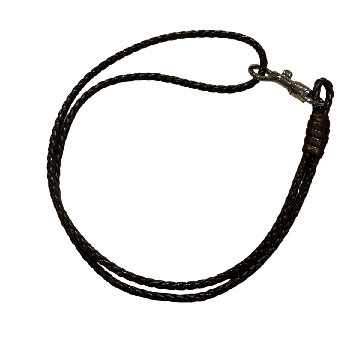 【中古】BOTTEGA VENETAイントレチャートキーネックレス ブラウン サイズ：記載なし【価格見直し】｜ブランド古着のカインドオル