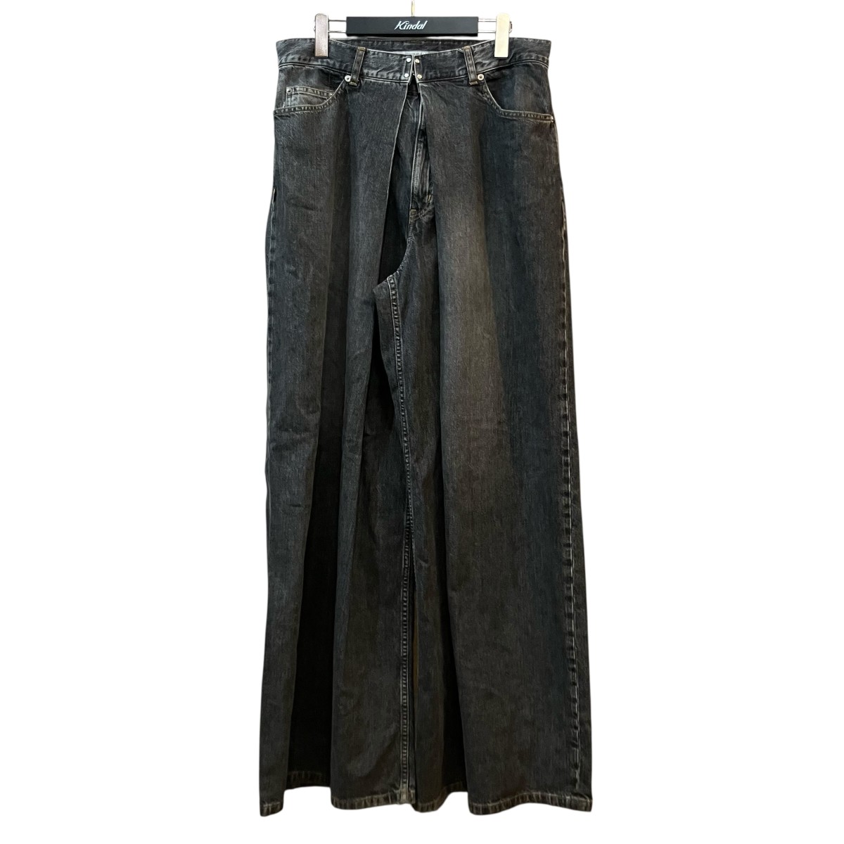 【中古】 JOHN LAWRENCE SULLIVAN　 「WASHED DENIM SUPER WIDE PANTS」 デニムパンツ JLS 02 23 L グレー サイズ：48 【310326】（ジョンローレンスサリバン） 28,195円