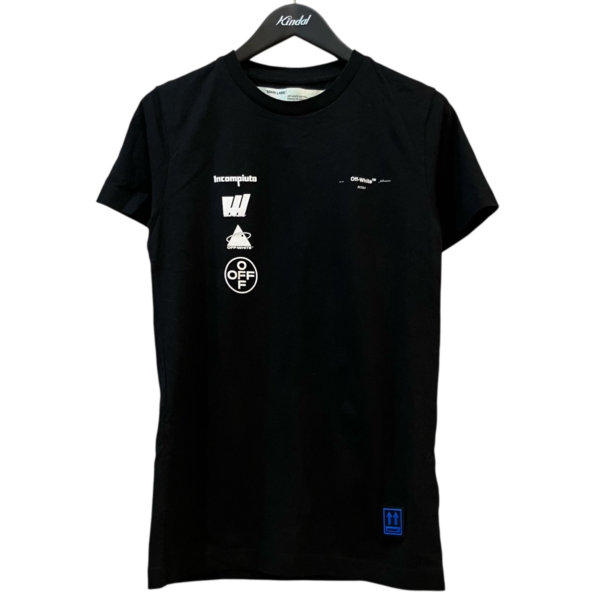 【中古】 OFFWHITE　 半袖Tシャツ OMAA027E19185005 ブラック サイズ：XXS 【310326】（オフホワイト）