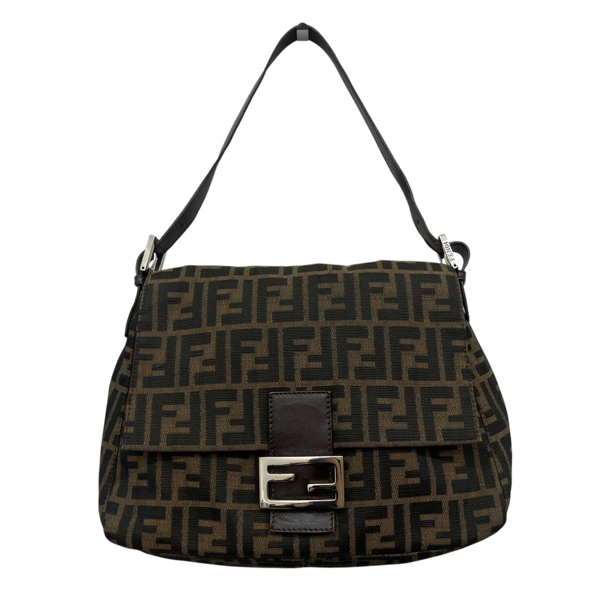 【中古】FENDI　マンマバケット ショルダーバッグ 214526 ベージュブラウン 【310326】（フェンディ）｜ブランド古着のカインドオル