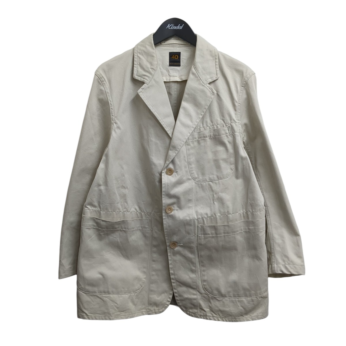 【中古】SCYEBASICS　ジャケット MPJ-0306 ベージュ サイズ：40 【310326】（サイベーシック）｜ブランド古着のカインドオル