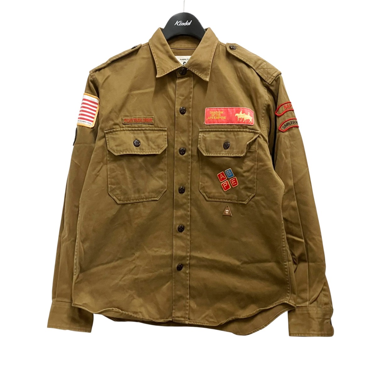 【中古】BAPE BY A BATHING APE 長袖プルオーバー 赤銅色 大きさ：M 【310326】（ベイプバイアベイジングエイプ）