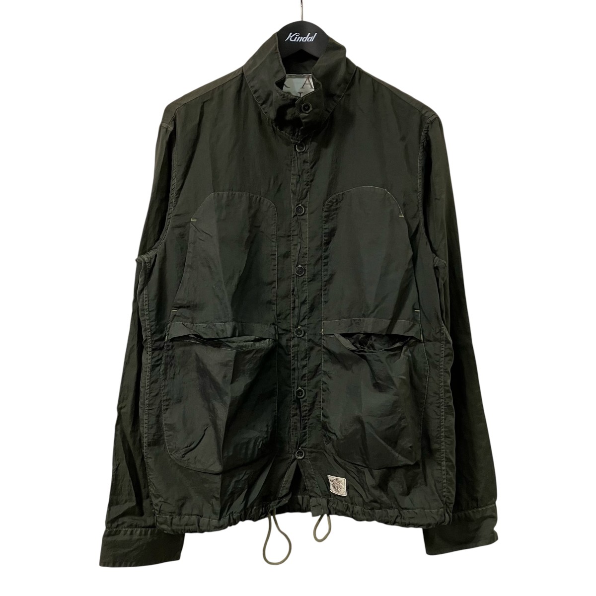 【中古】 RANRA　 EPITOME CANVAS NYLON L S SHIRT ナイロンジャケット 7885120229 グレー サイズ：M 【310326】（ランラ）