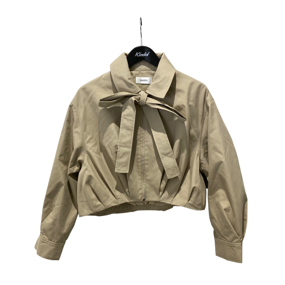 【中古】 Snidel　 26SS バリエタックバルーンブルゾン ショートジャケット SWFJ261132 ベージュ サイズ：ONE SIZE 【310326】（スナイデル）